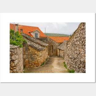 Loziscz Village in Brac, Croatia Posters and Art